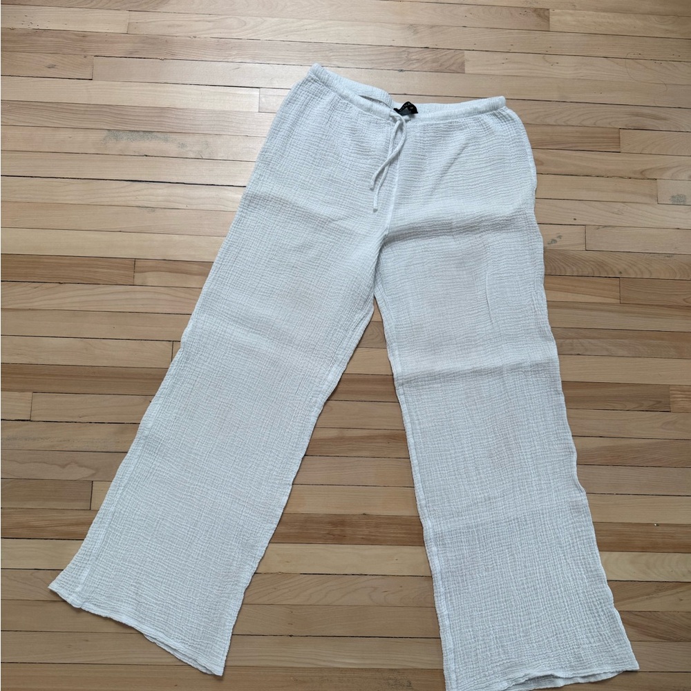 Dynamite 100% cotton white pull on pant lightweight - Picture 6 of 10